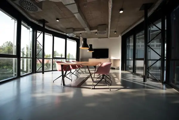 Office after cleaning